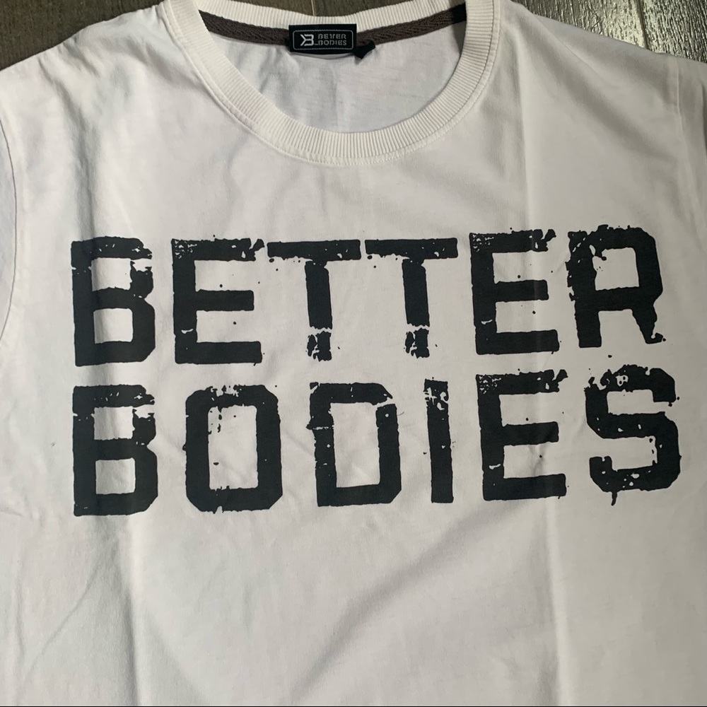 Better Bodies Basic Logo Tee, White - image 3